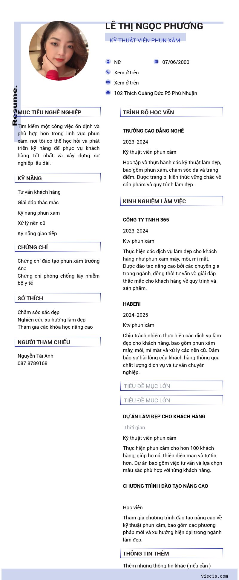 CV ứng viên