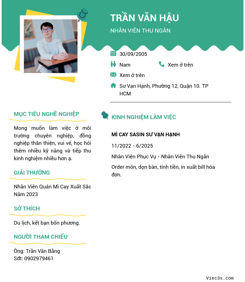CV ứng viên