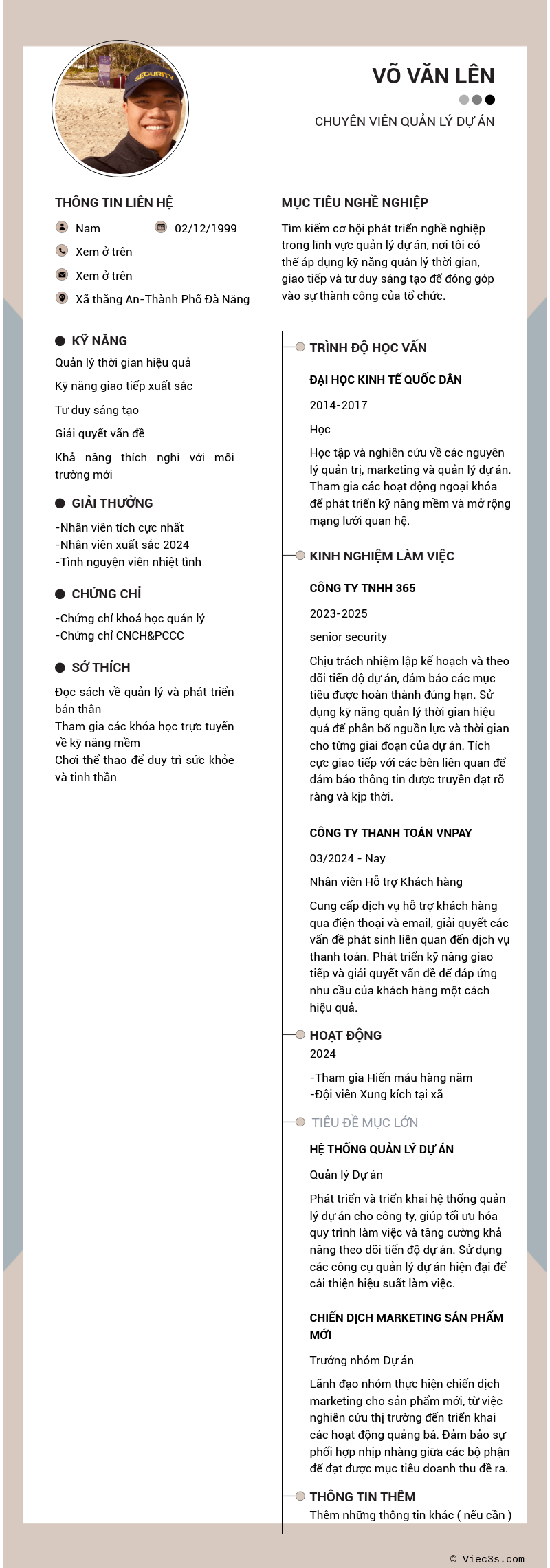 CV ứng viên
