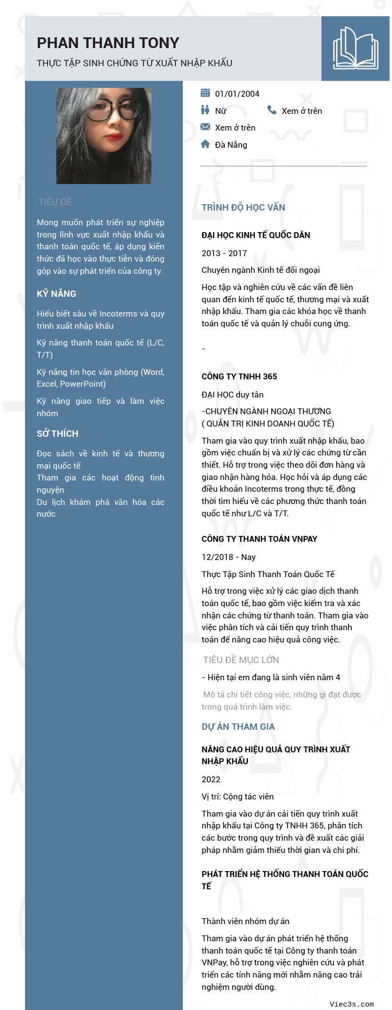 CV ứng viên