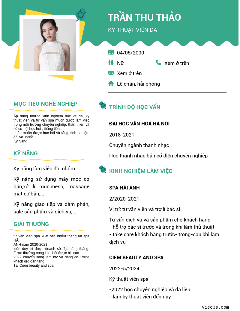 CV ứng viên