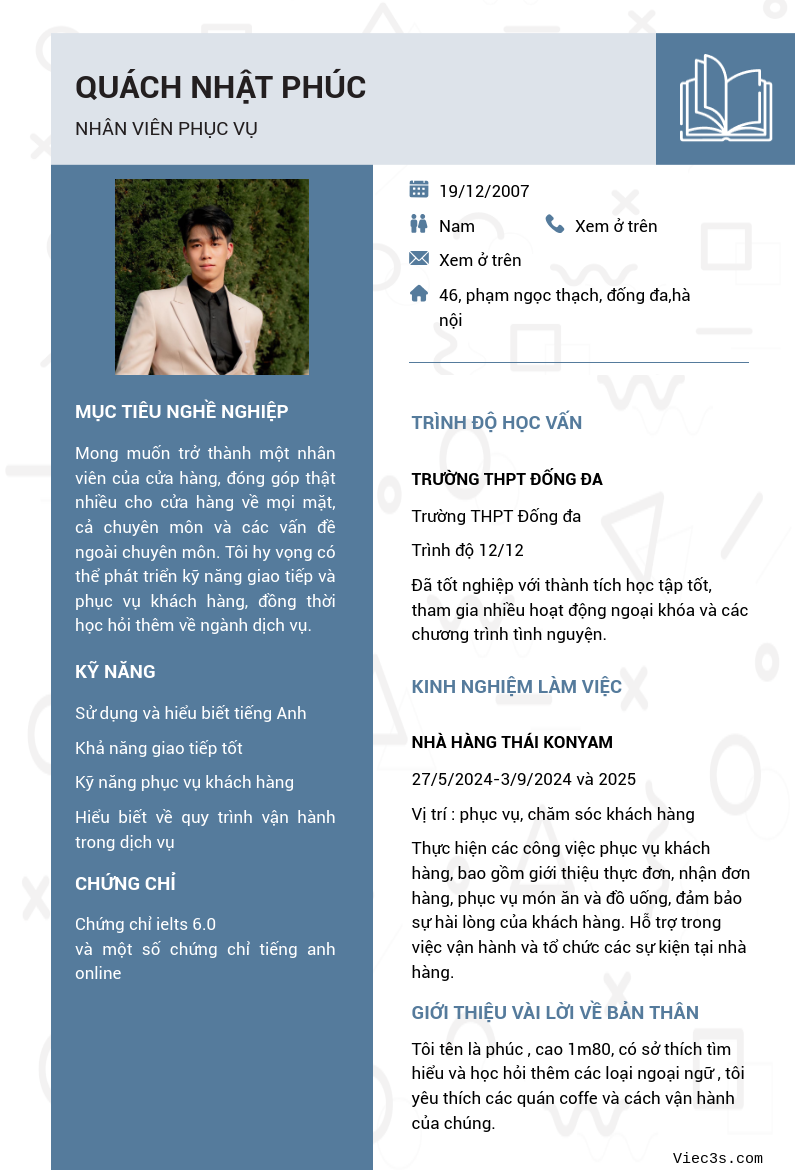 CV ứng viên
