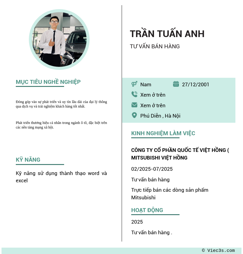 CV ứng viên