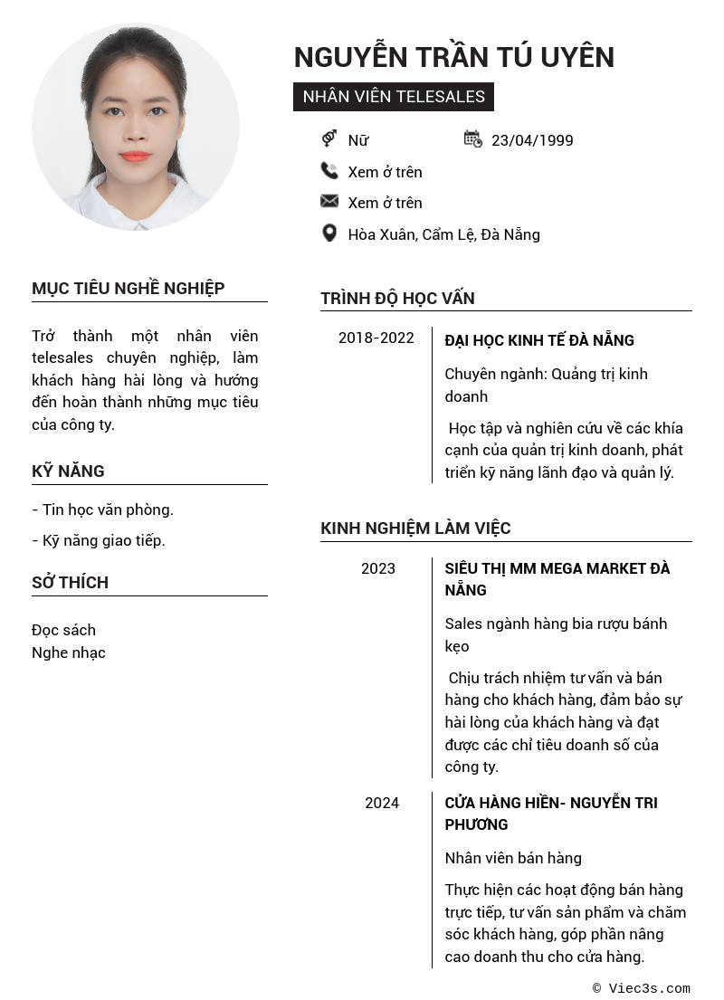 CV ứng viên