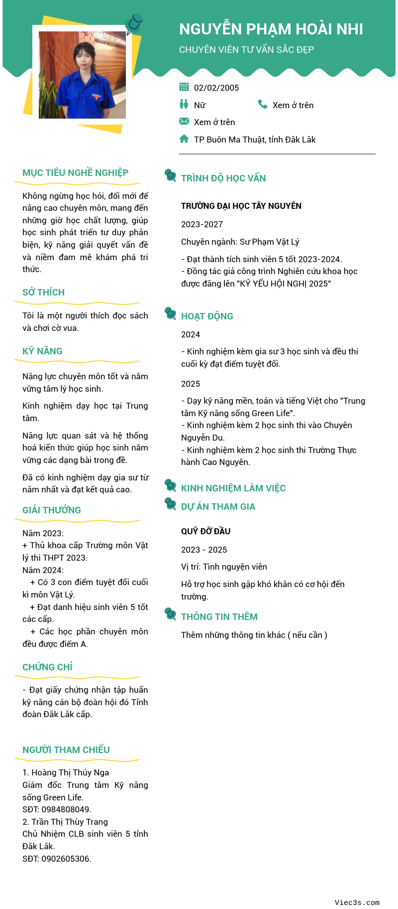 CV ứng viên