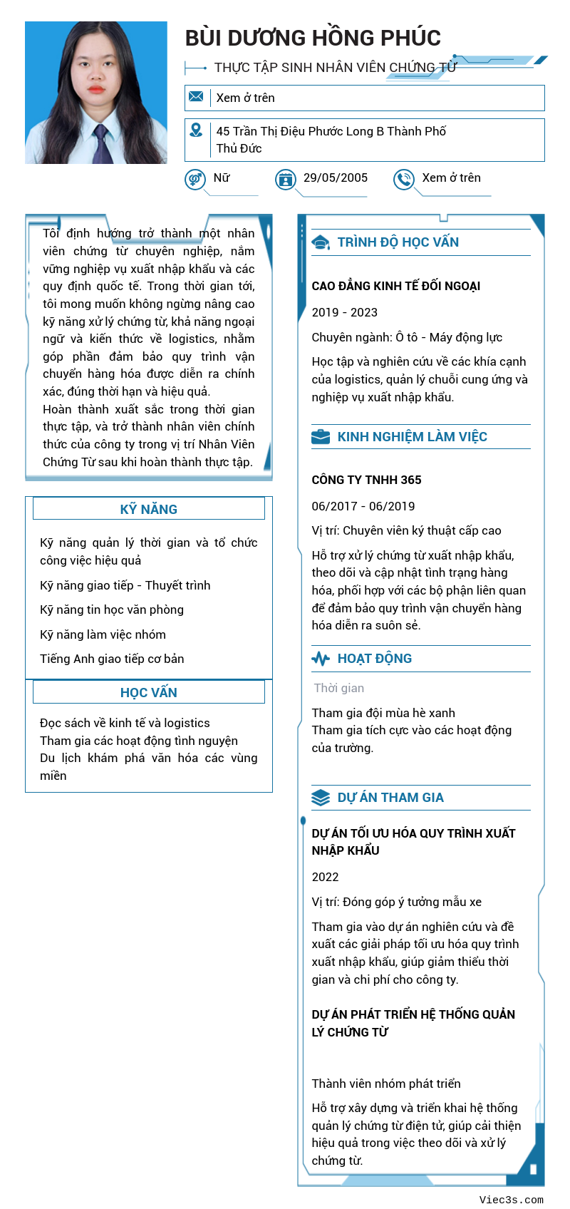 CV ứng viên