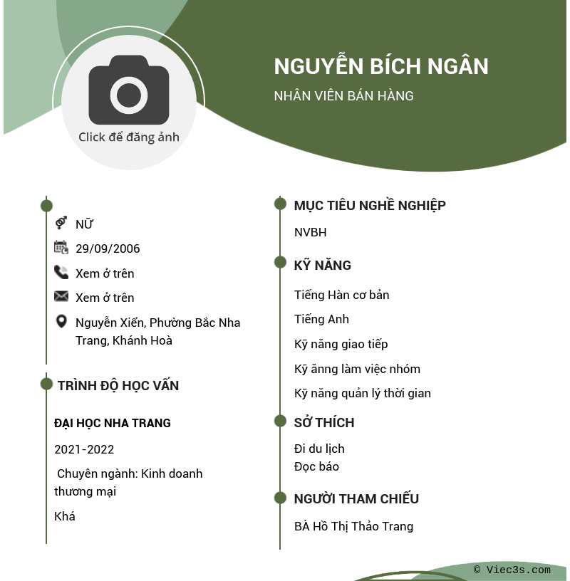 CV ứng viên