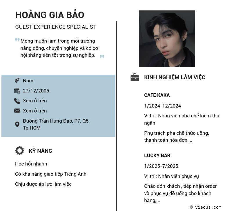 CV ứng viên