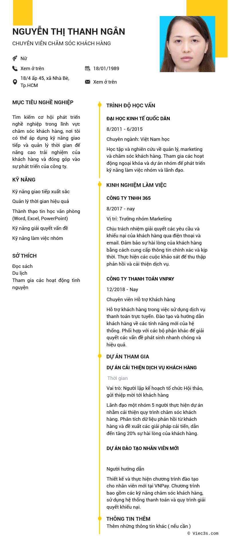CV ứng viên