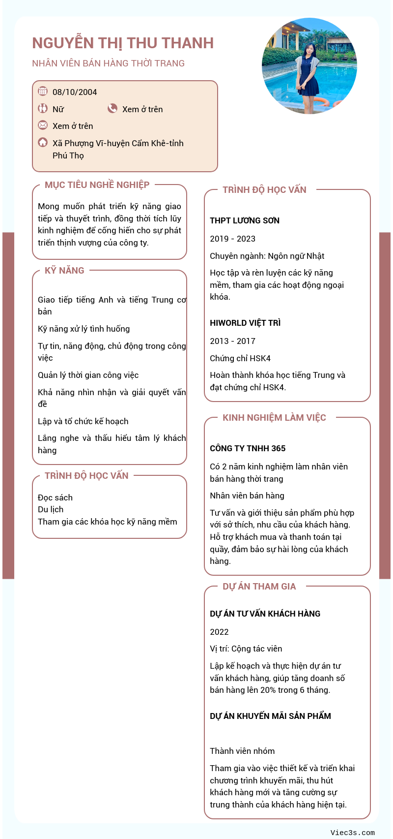 CV ứng viên