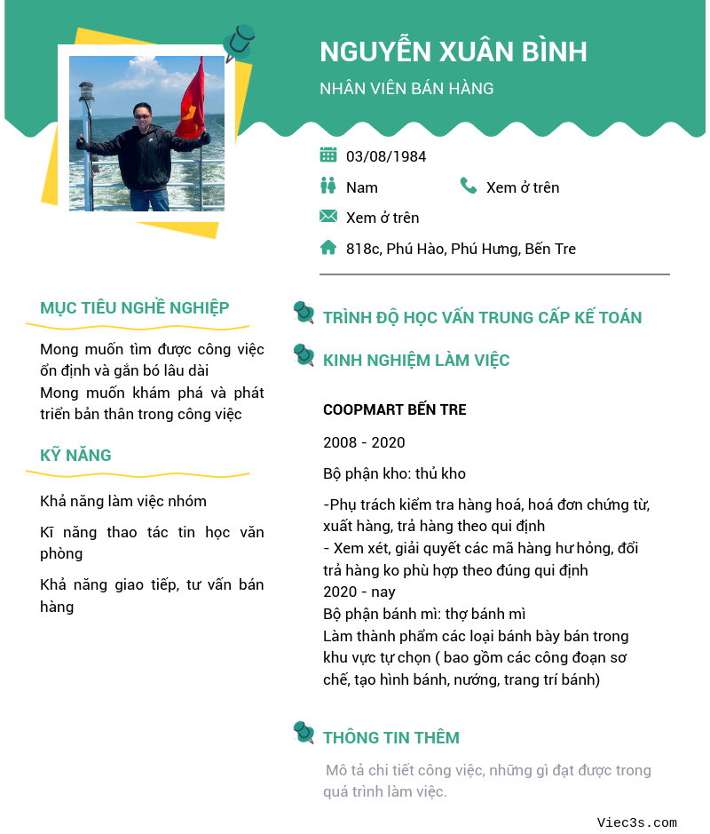 CV ứng viên