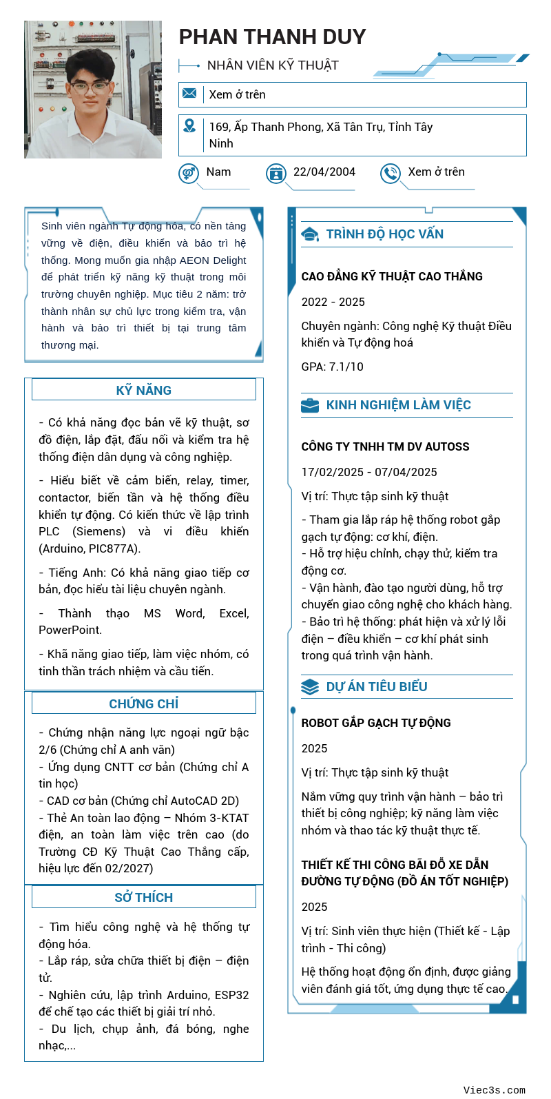 CV ứng viên