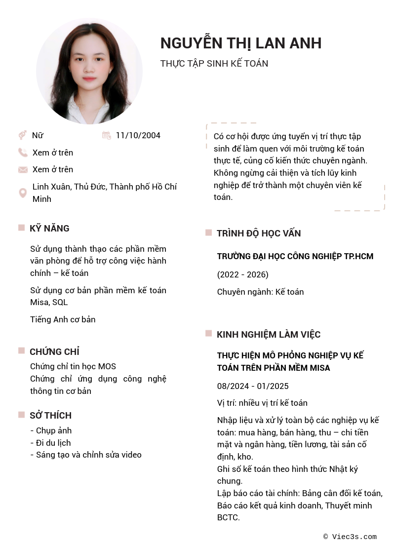 CV ứng viên