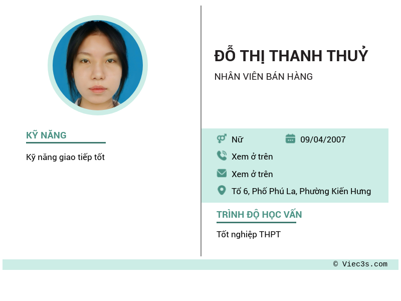 CV ứng viên