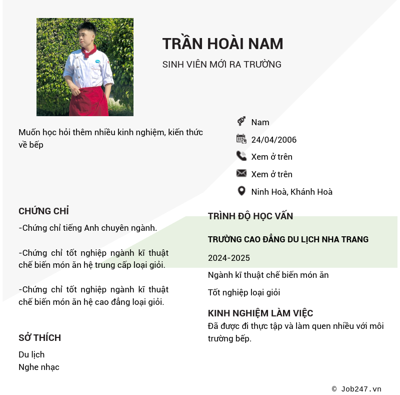 CV ứng viên
