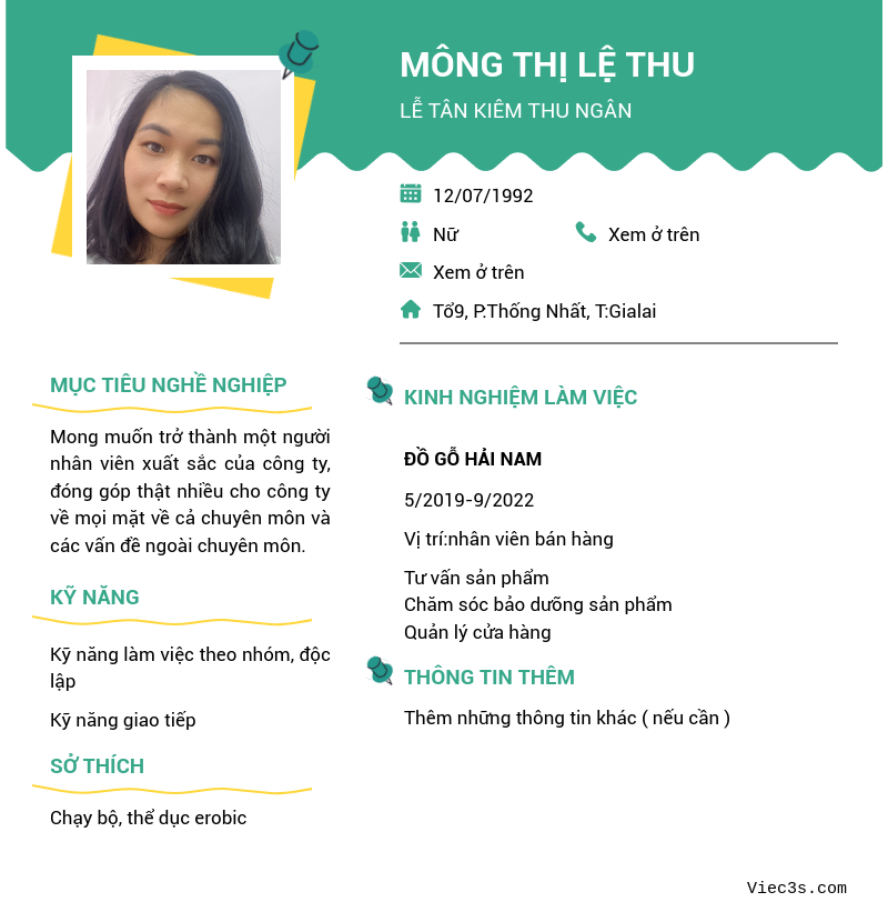 CV ứng viên