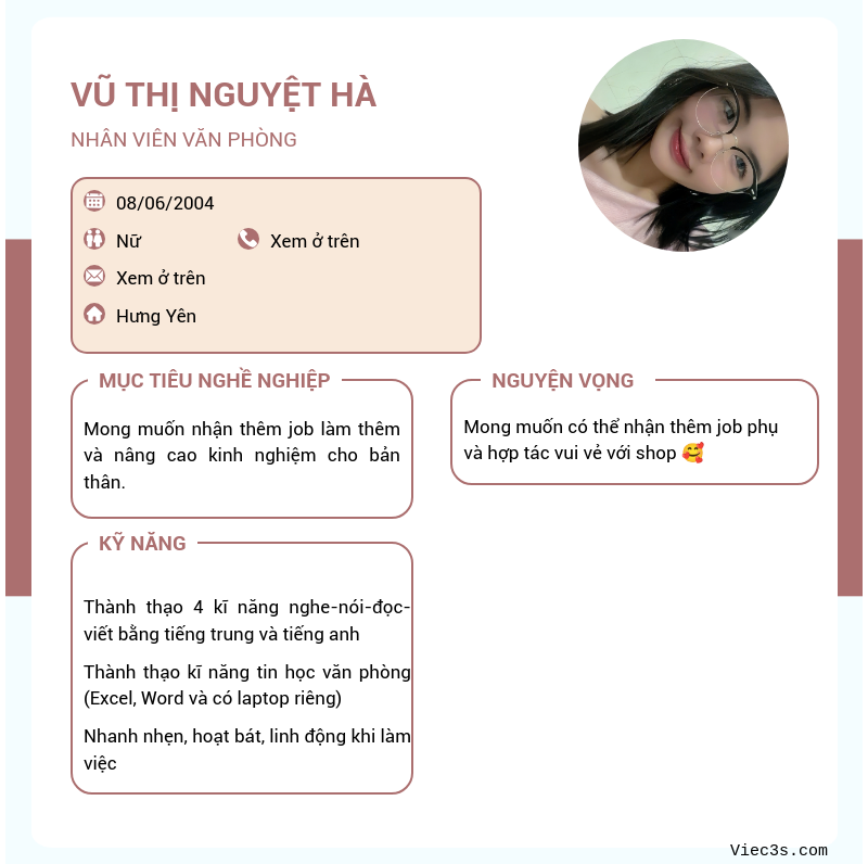 CV ứng viên
