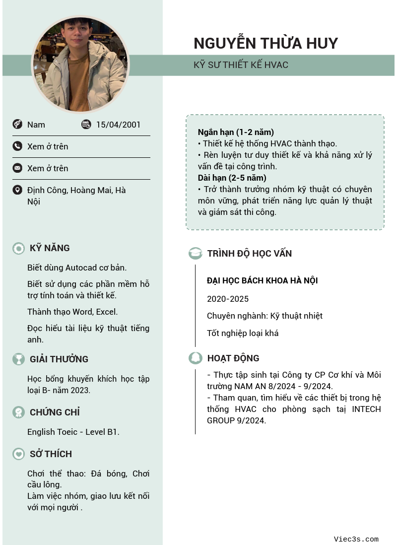 CV ứng viên