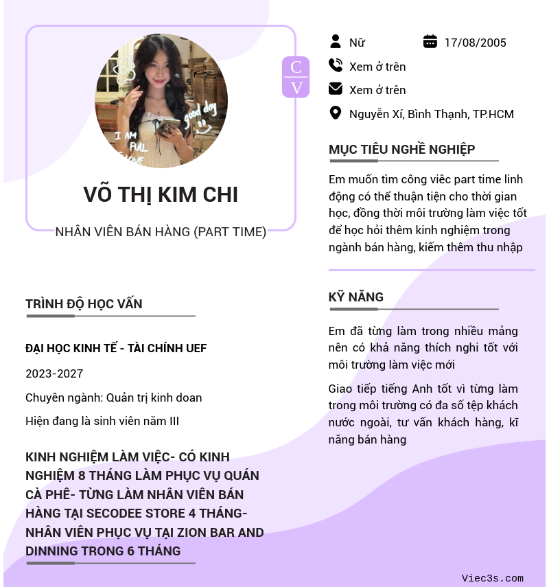 CV ứng viên