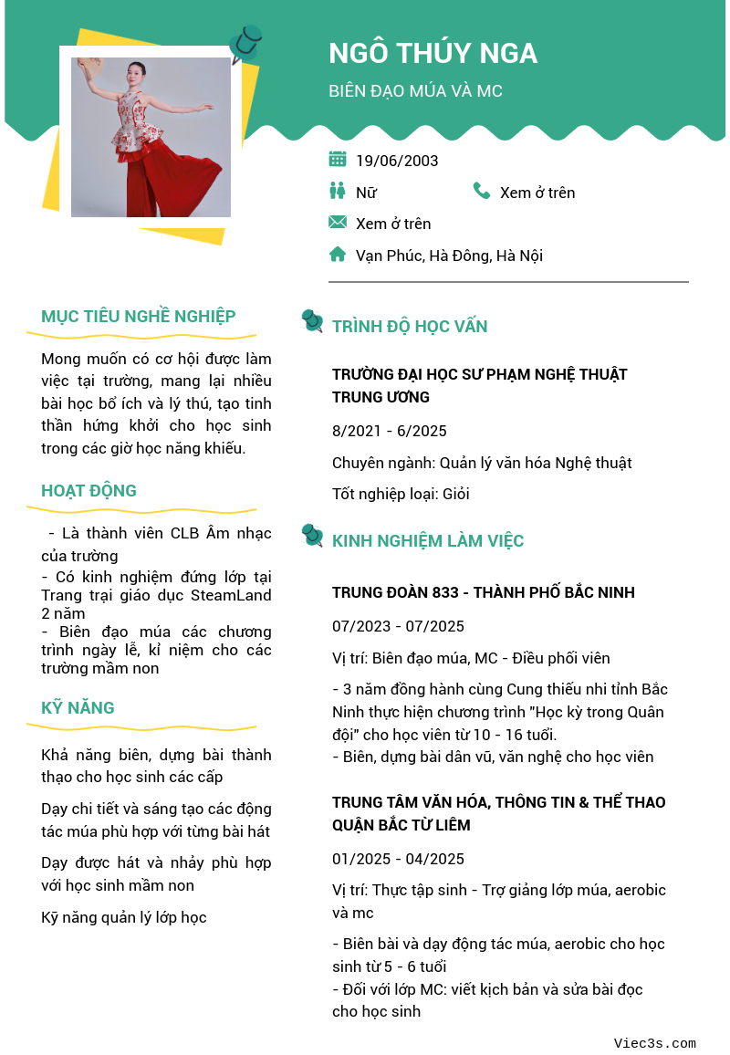 CV ứng viên