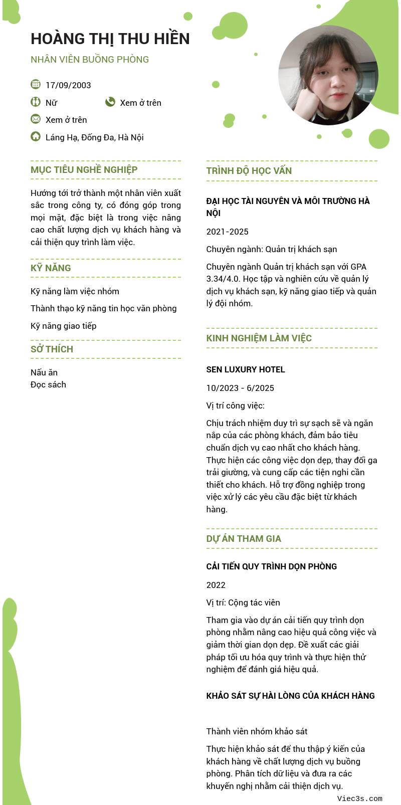 CV ứng viên