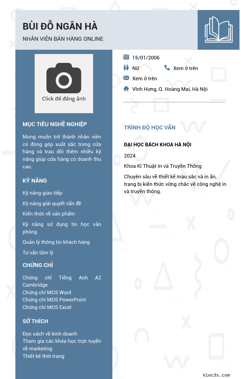 CV ứng viên