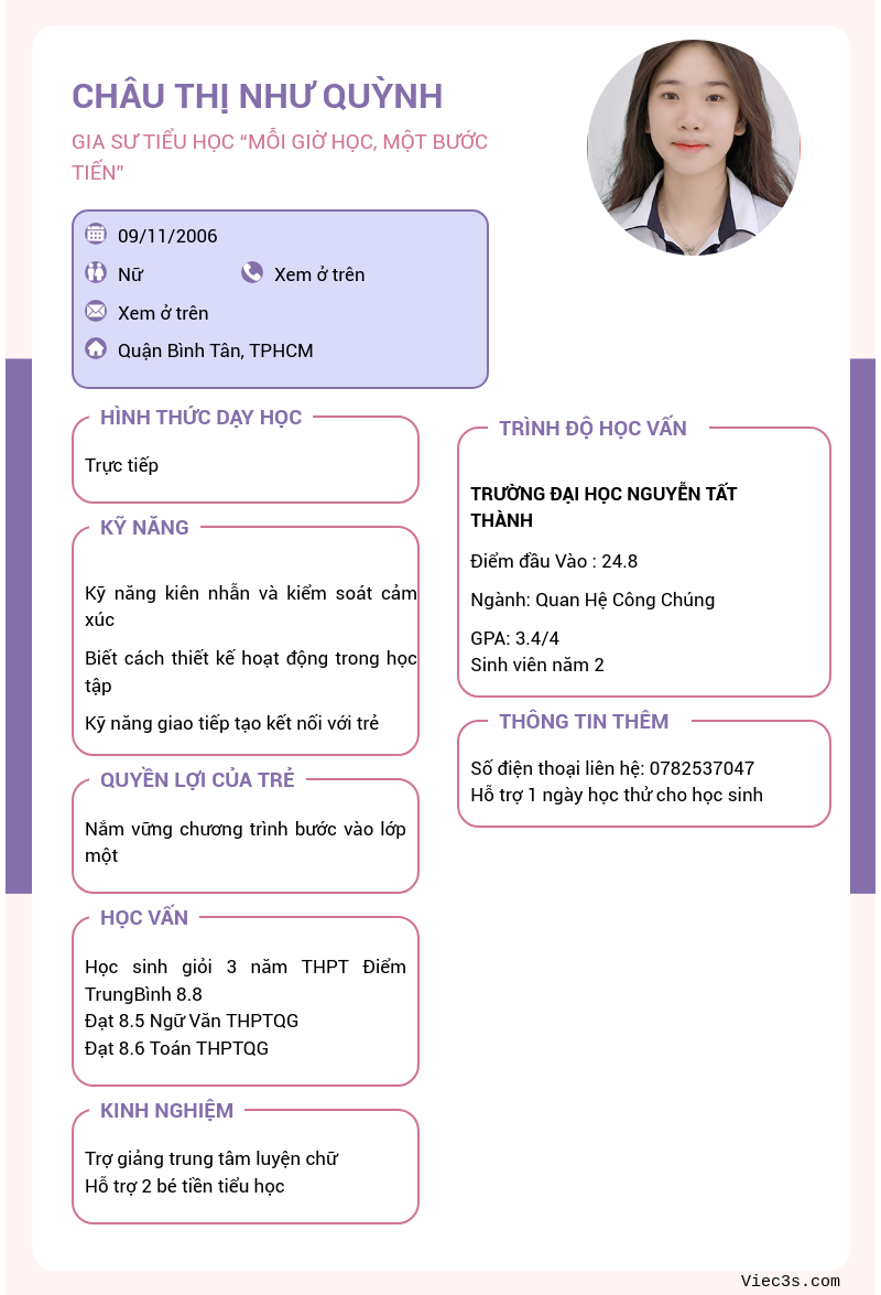 CV ứng viên