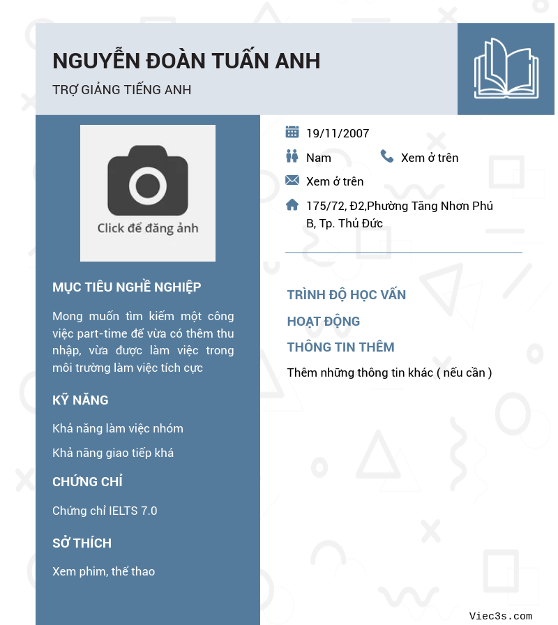 CV ứng viên