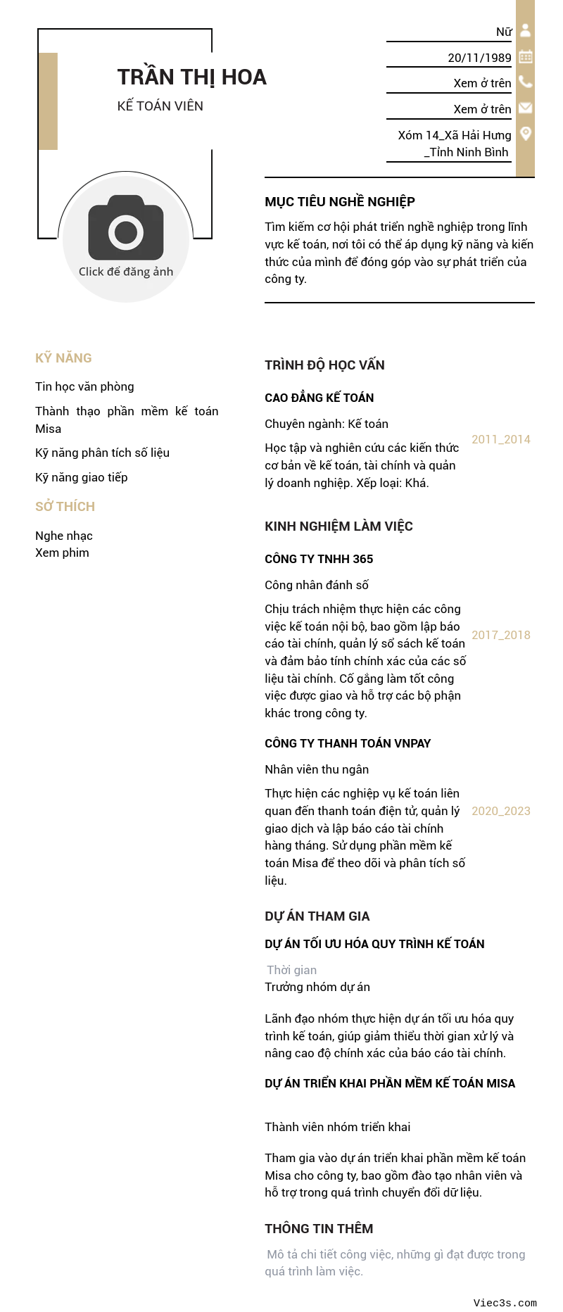 CV ứng viên