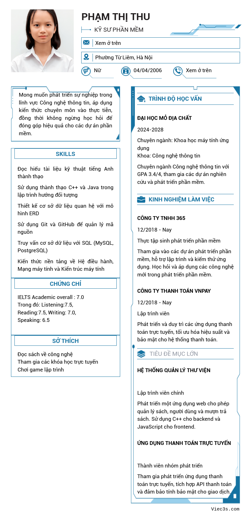 CV ứng viên