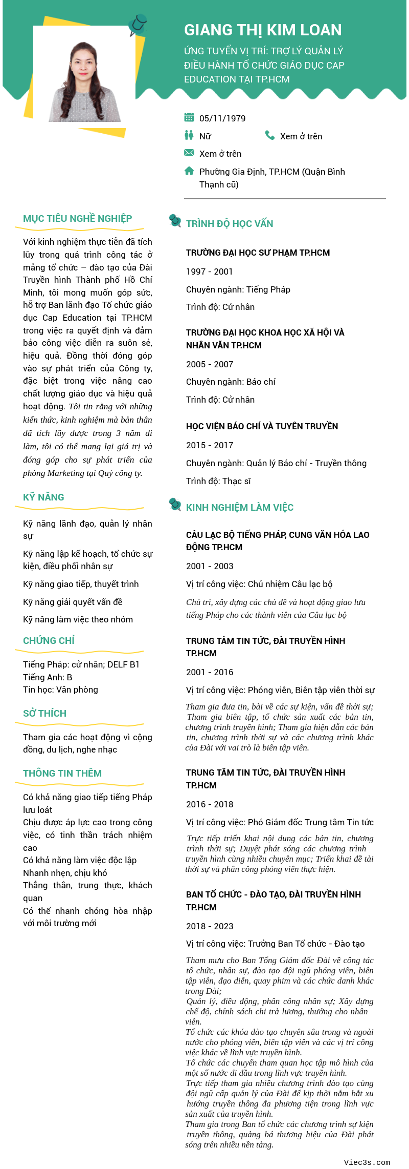 CV ứng viên