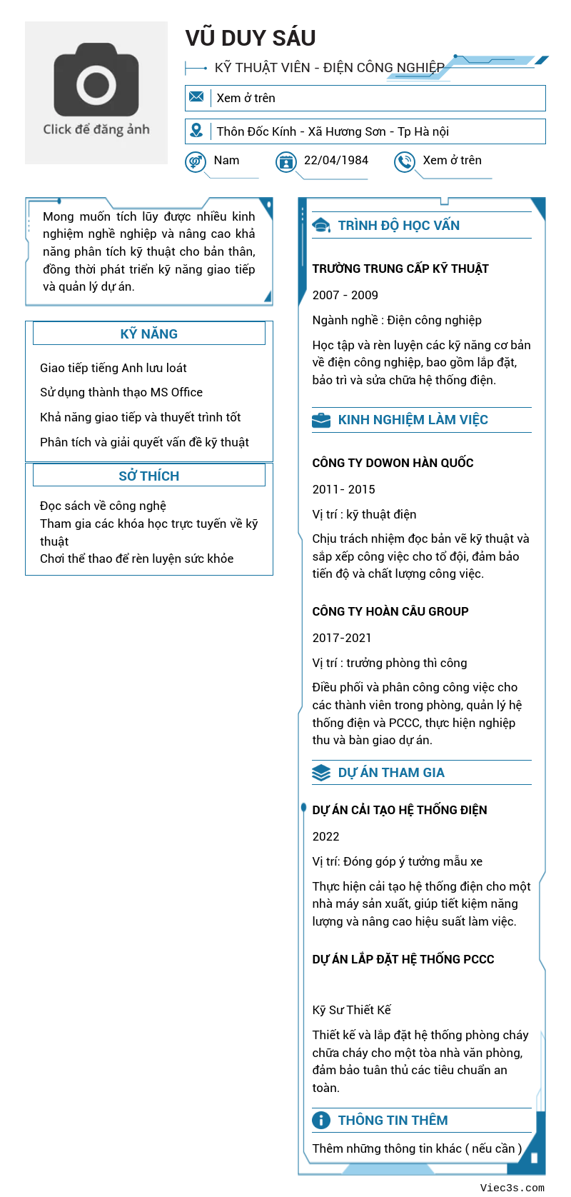 CV ứng viên