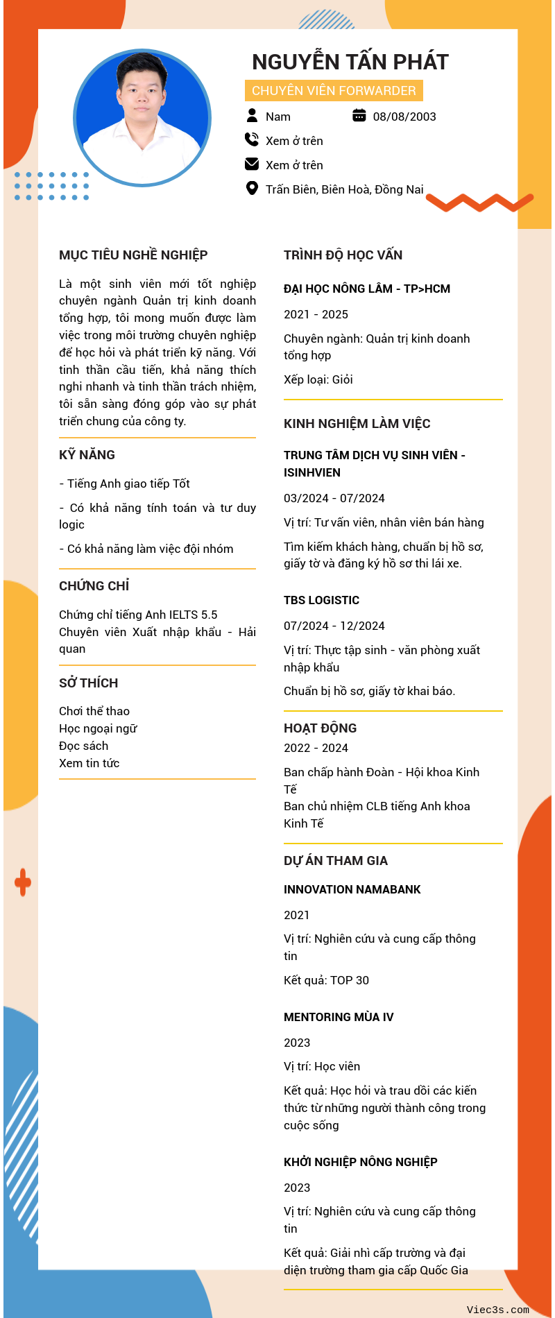 CV ứng viên