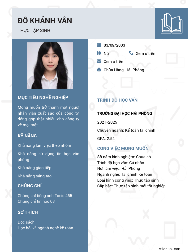 CV ứng viên