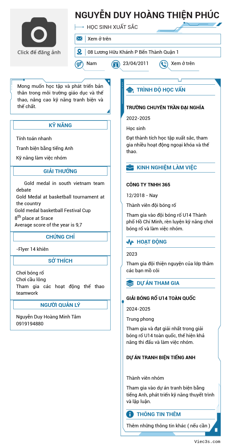 CV ứng viên