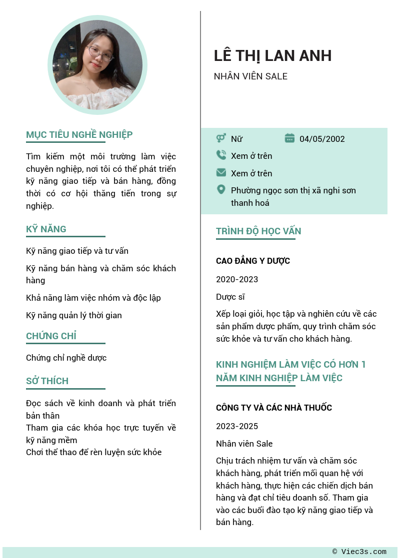 CV ứng viên