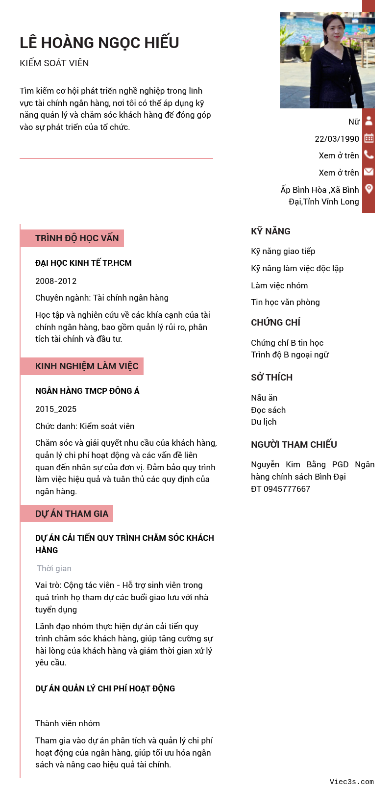 CV ứng viên