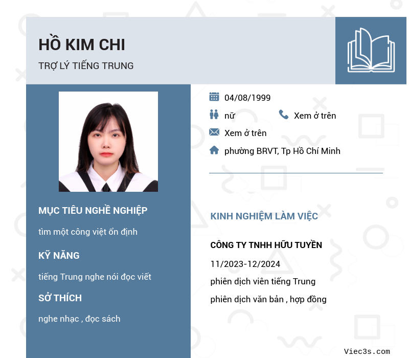 CV ứng viên
