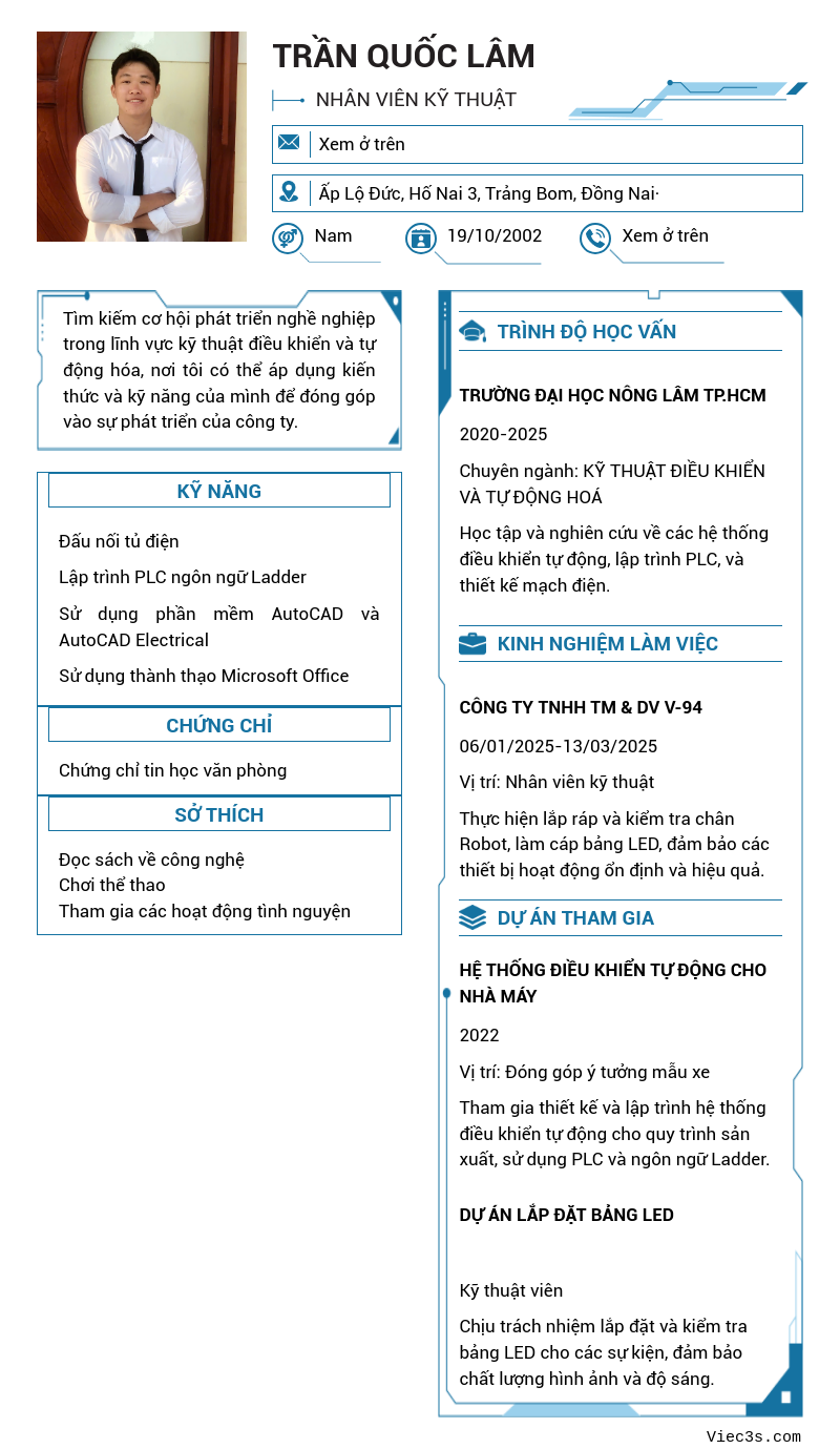 CV ứng viên