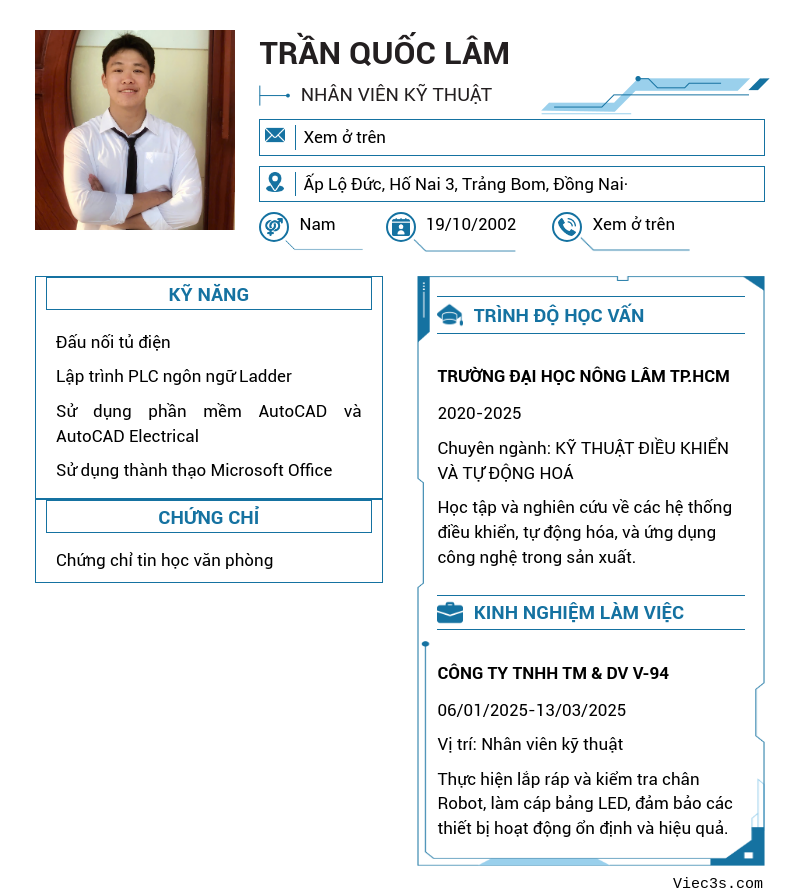 CV ứng viên