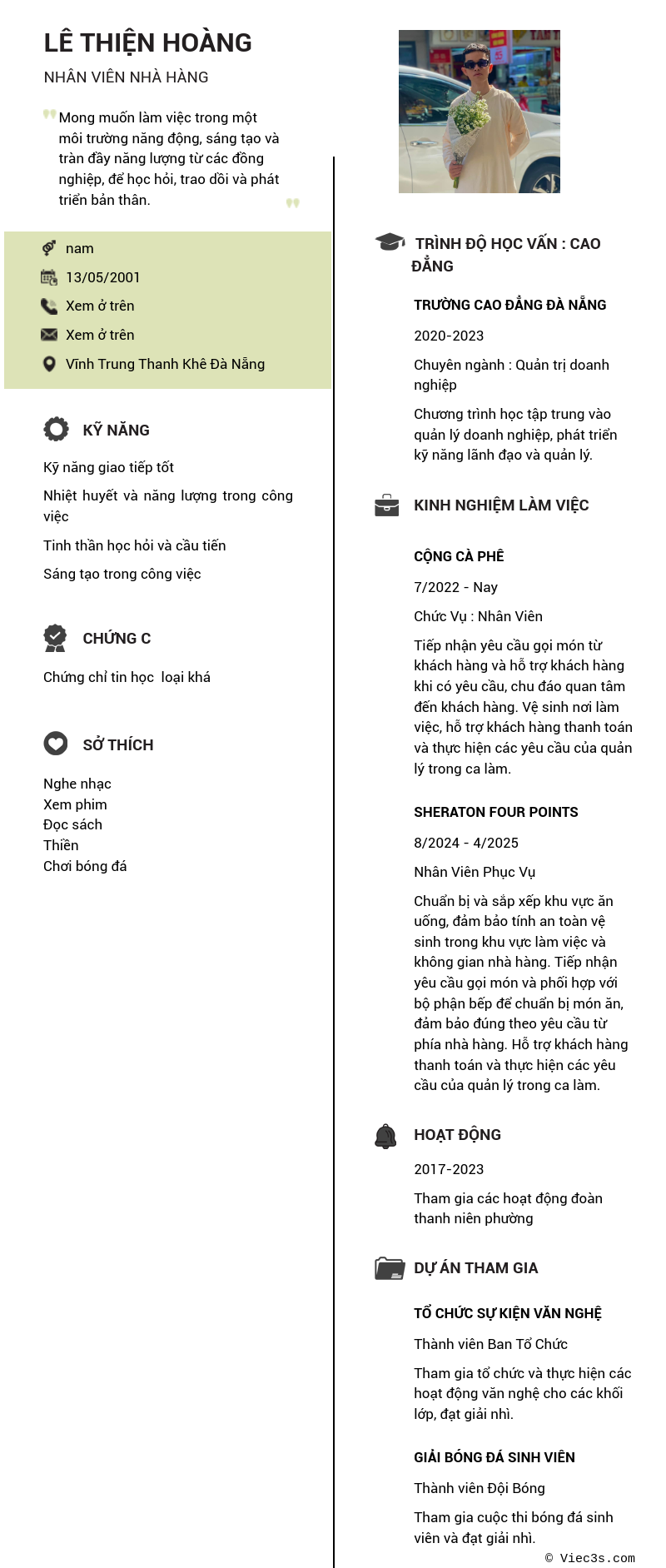CV ứng viên