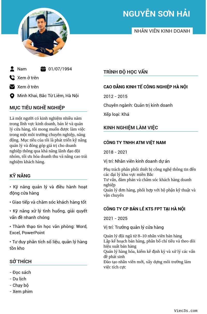 CV ứng viên