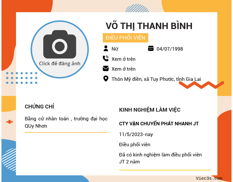 CV ứng viên