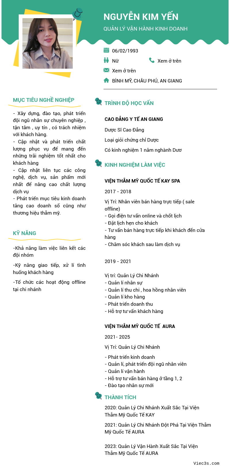 CV ứng viên