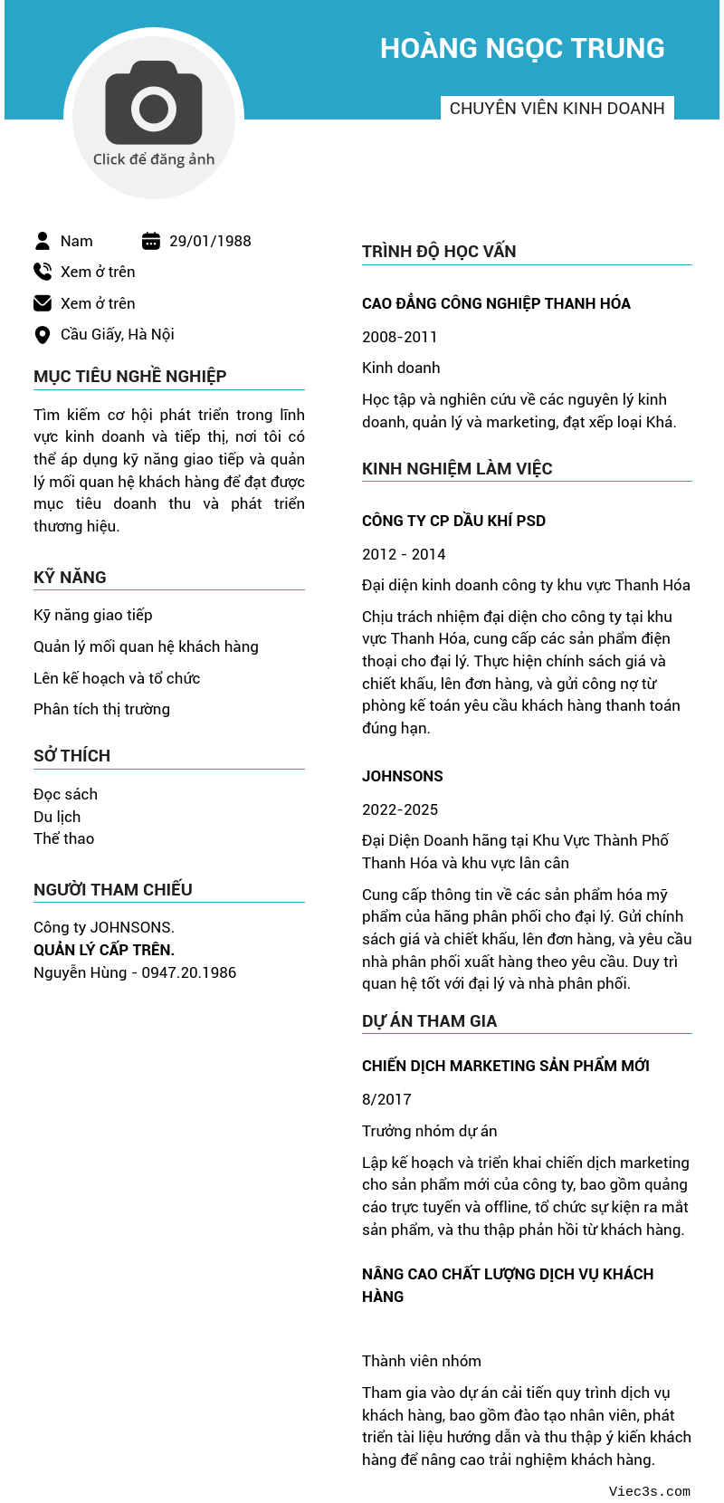 CV ứng viên
