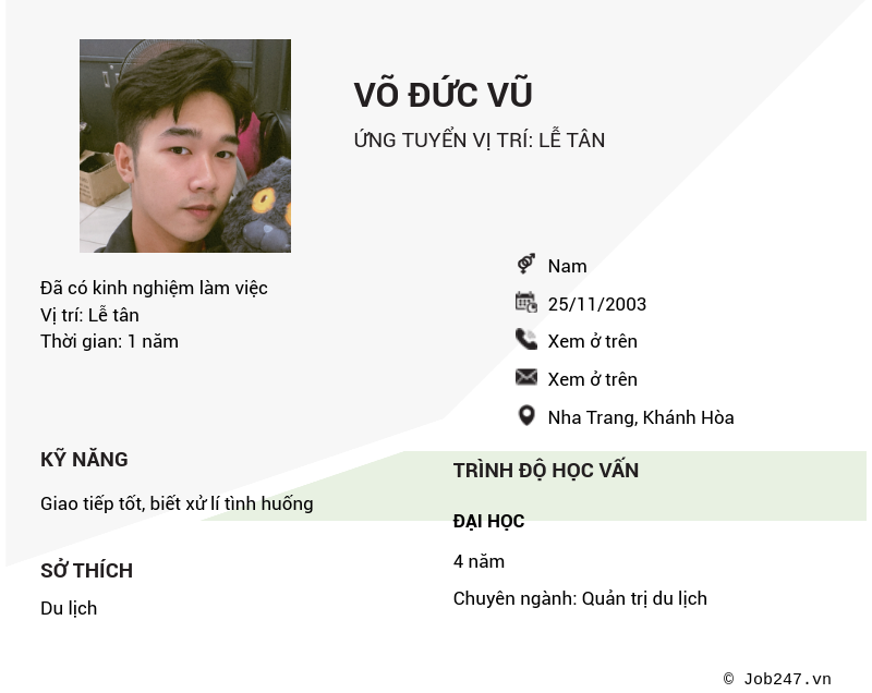 CV ứng viên