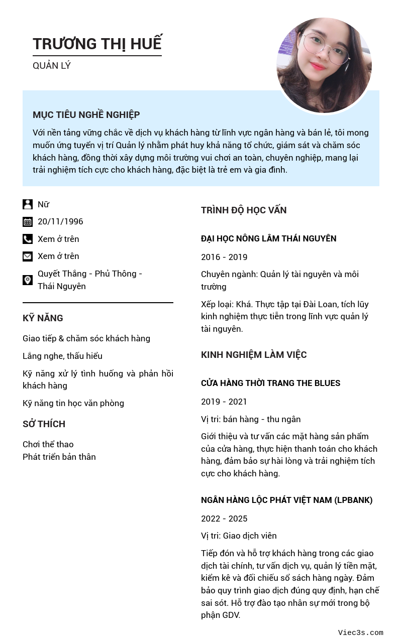 CV ứng viên