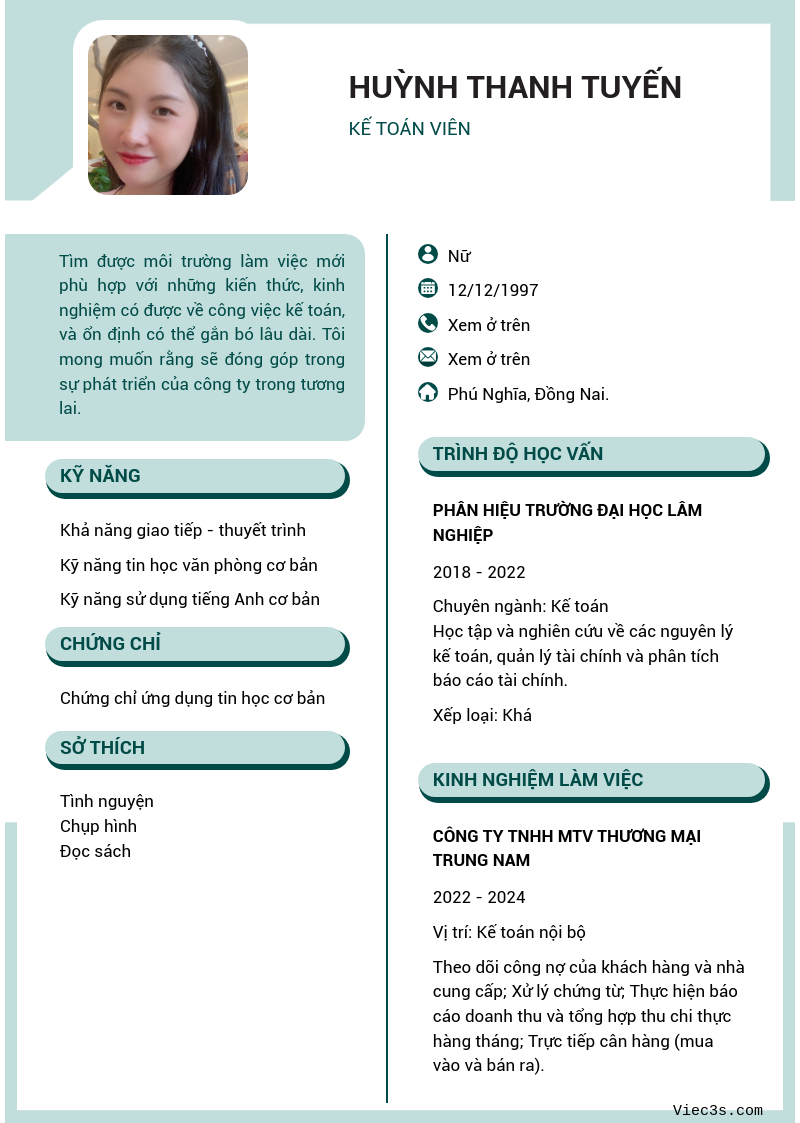 CV ứng viên