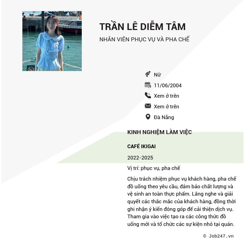CV ứng viên