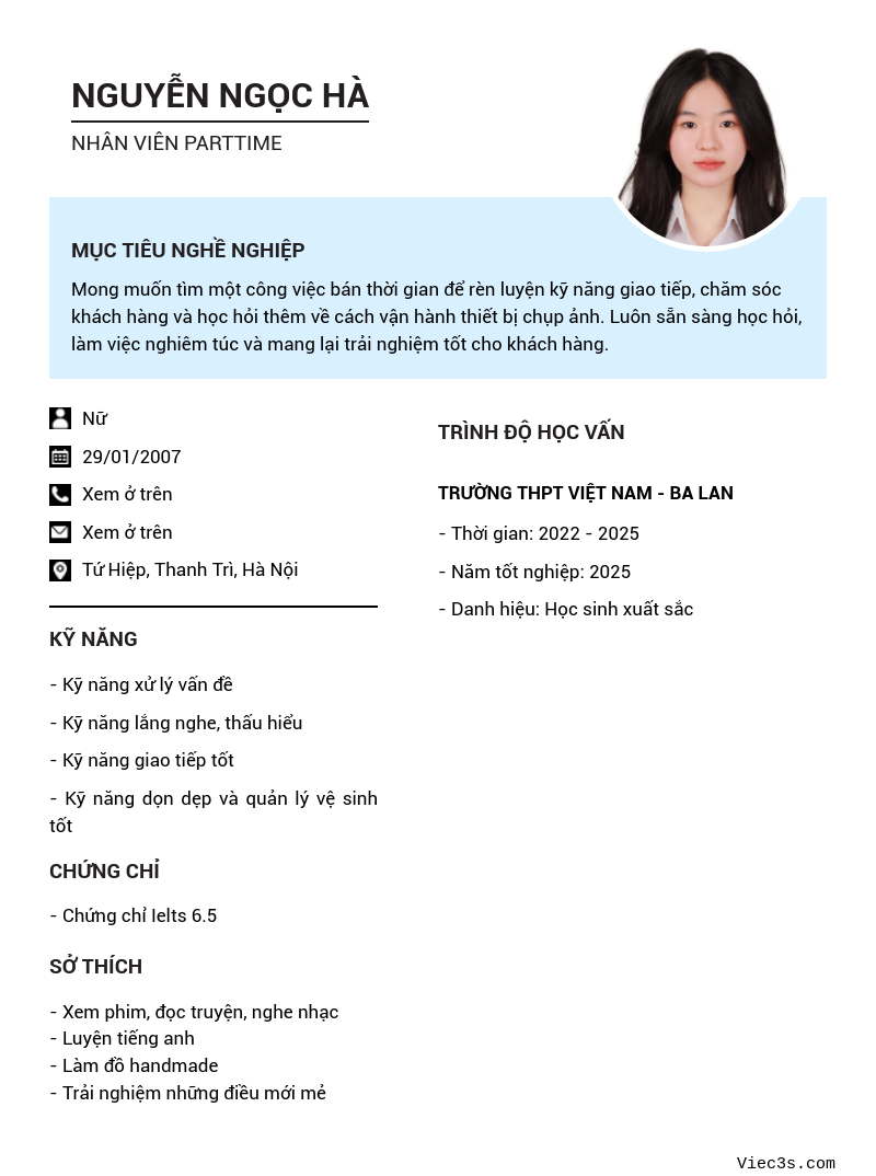 CV ứng viên